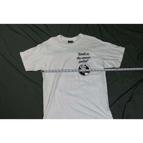 New Stussy T Shirt Mens 8 Ball M Earth in the Corner Pocket BLACK LIVES MATTER - Picture 5 of 6